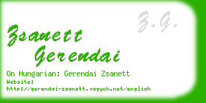 zsanett gerendai business card